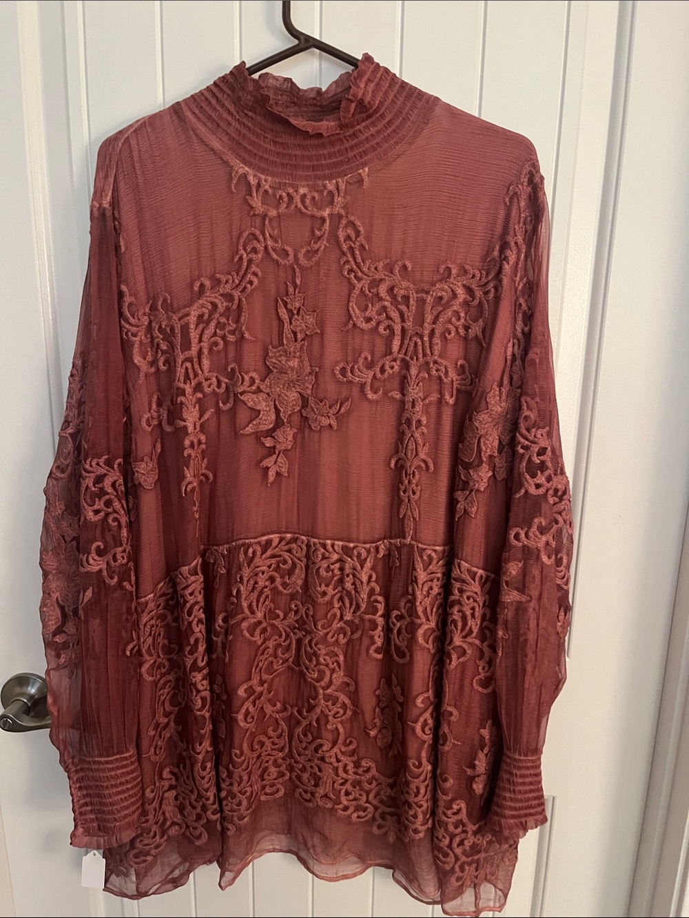 Soft Surroundings Blouse in Rose Mauve